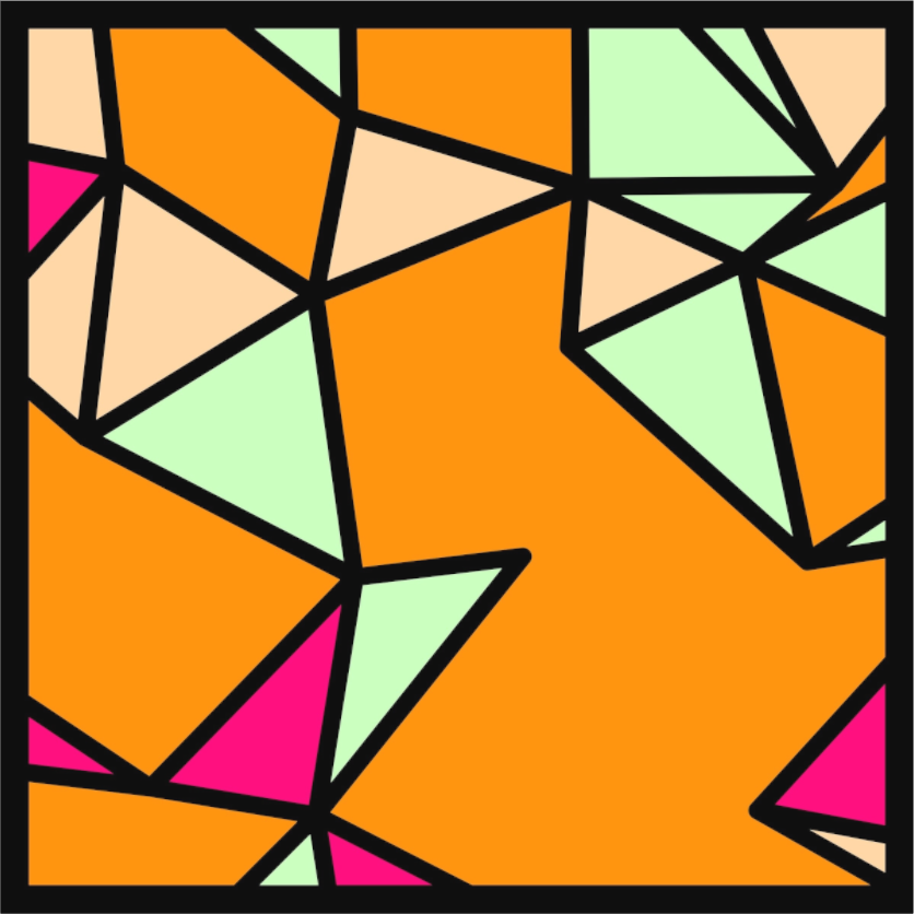 POST KONKRET BEWEGT II — Voronoi - Quadrat - (Katalog-Nr. 2025.09.24-028), 2025