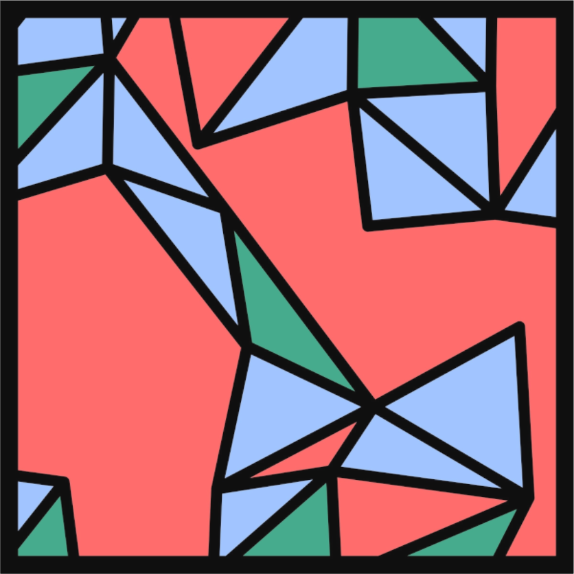 POST KONKRET BEWEGT II — Voronoi - Quadrat - (Katalog-Nr. 2025.09.24-024), 2025