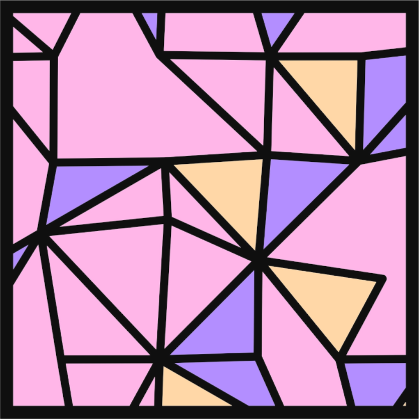 POST KONKRET BEWEGT II — Voronoi - Quadrat - (Katalog-Nr. 2025.09.24-019), 2025