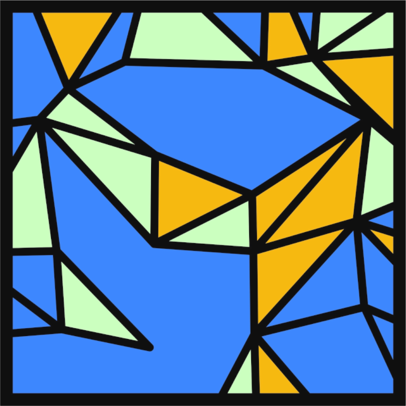 POST KONKRET BEWEGT II — Voronoi - Quadrat - (Katalog-Nr. 2025.09.24-027), 2025