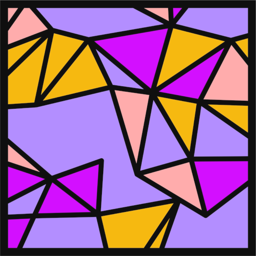 POST KONKRET BEWEGT II — Voronoi - Quadrat - (Katalog-Nr. 2025.09.24-025), 2025