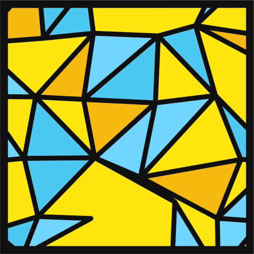 POST KONKRET BEWEGT II — Voronoi - Quadrat - (Katalog-Nr. 2025.09.24-033), 2025