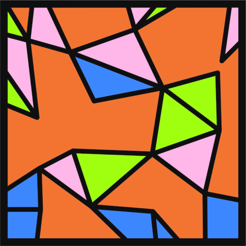 POST KONKRET BEWEGT II — Voronoi - Quadrat - (Katalog-Nr. 2025.09.24-021), 2025